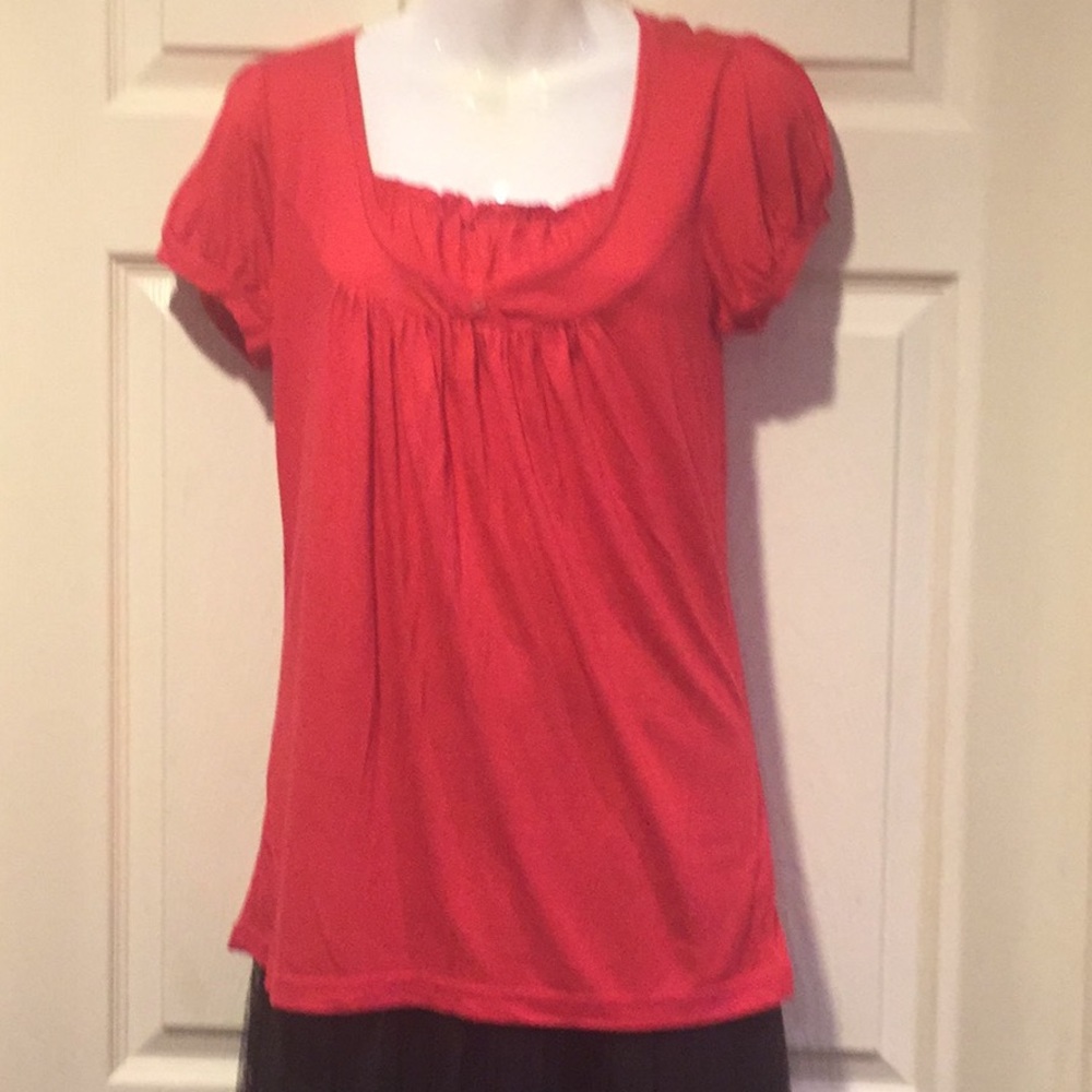 🛍2 for $30🛍NWOT Coral cap sleeve knit slip on top